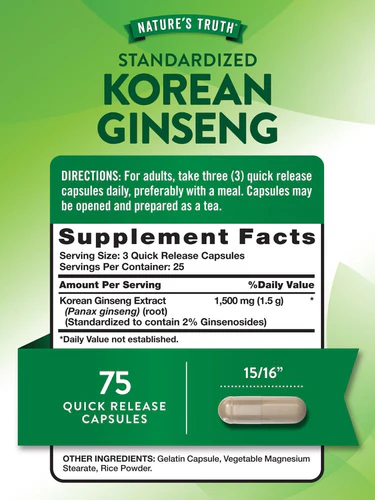 Korean Ginseng 1500 mg - Image 3