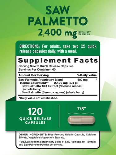 Saw Palmetto 2400 mg - Image 3